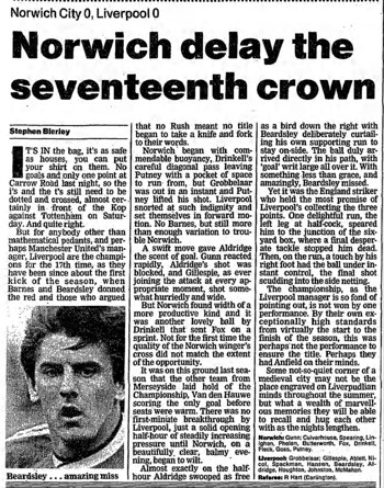 Guardian match report