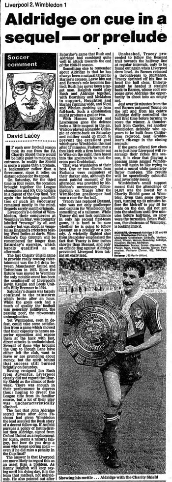 Guardian match report