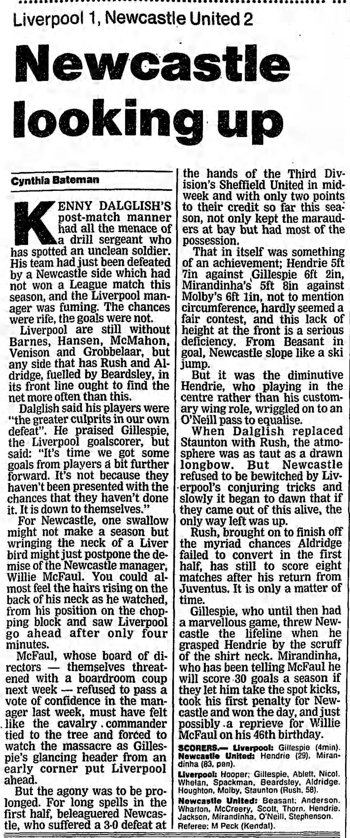 Guardian match report