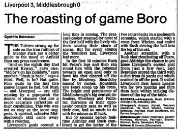 Guardian match report