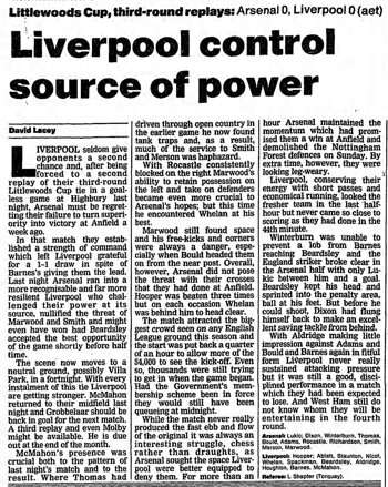 Guardian match report