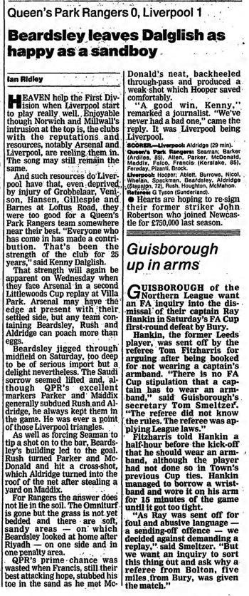 Guardian match report