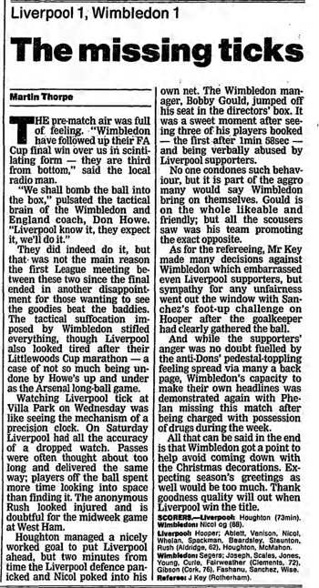 Guardian match report