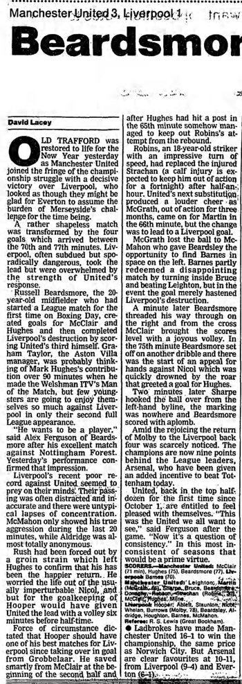 Guardian match report