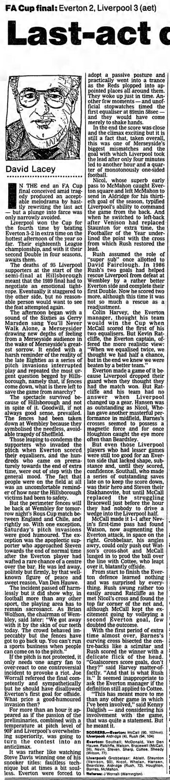 Guardian match report