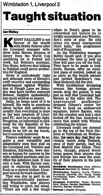 Guardian match report