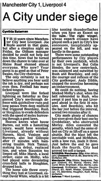 Guardian match report