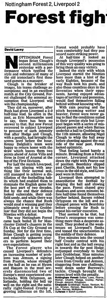 Guardian match report