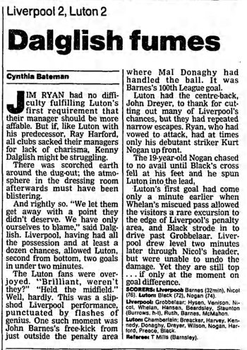 Guardian match report