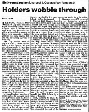 Guardian match report