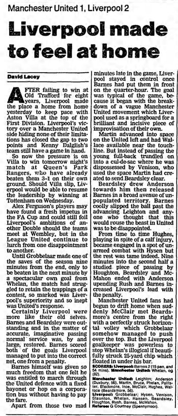 Guardian match report