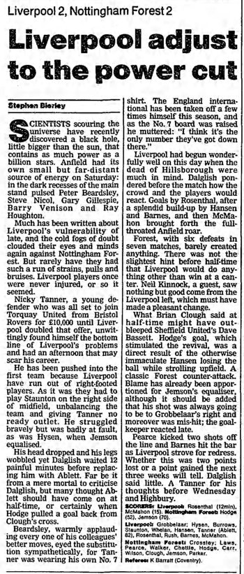 Guardian match report