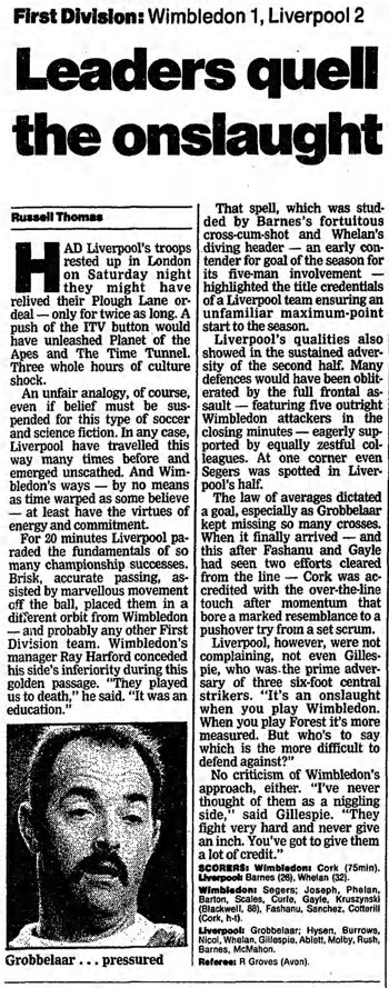 Guardian match report