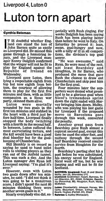 Guardian match report