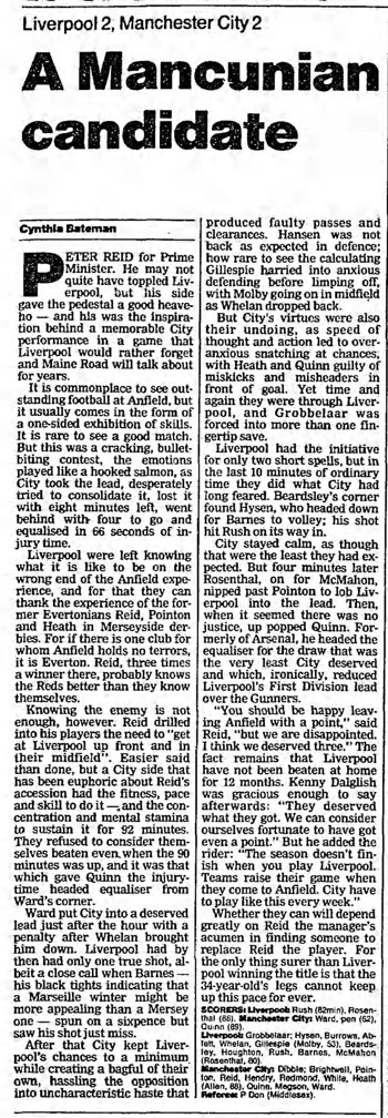 Guardian match report