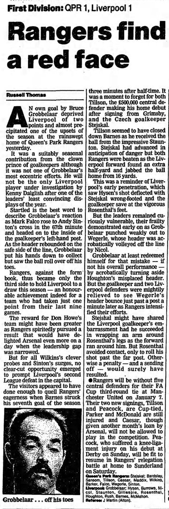Guardian match report