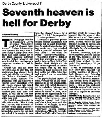 Guardian match report