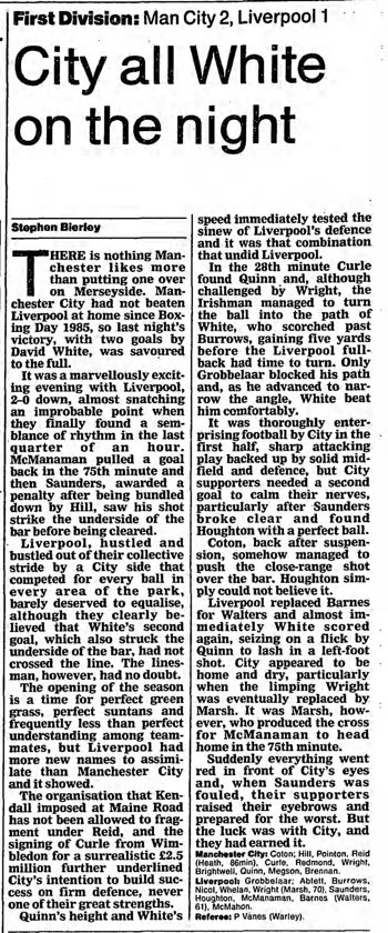 Guardian match report