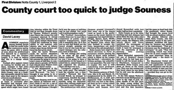 Guardian match report