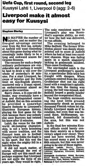 Guardian match report