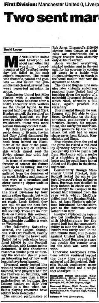 Guardian match report