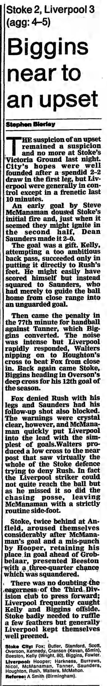 Guardian match report