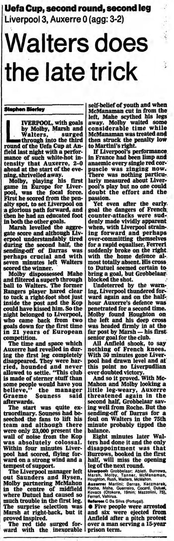 Guardian match report