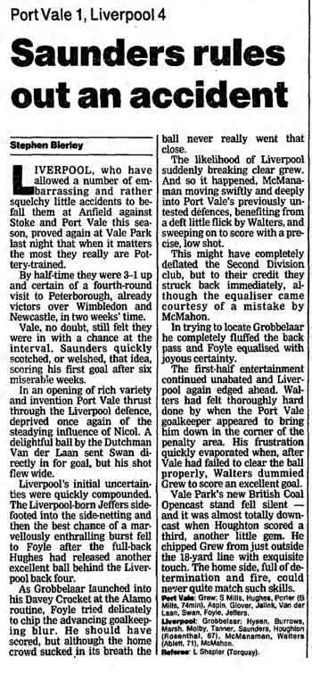 Guardian match report