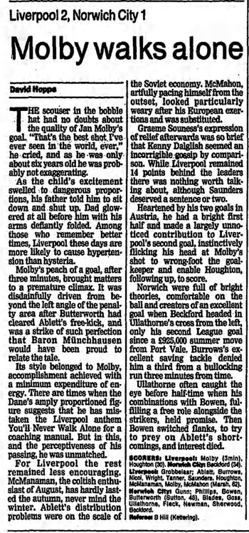 Guardian match report