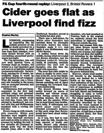 Guardian match report