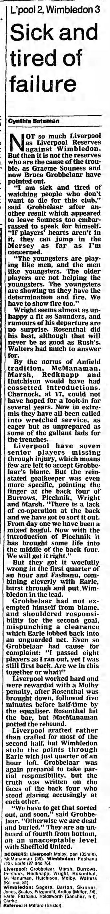 Guardian match report