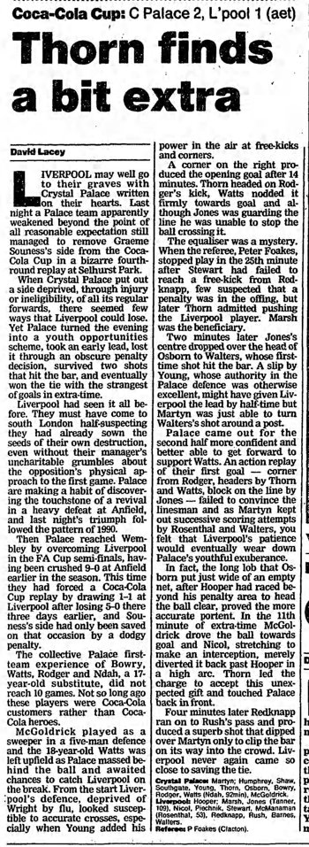 Guardian match report