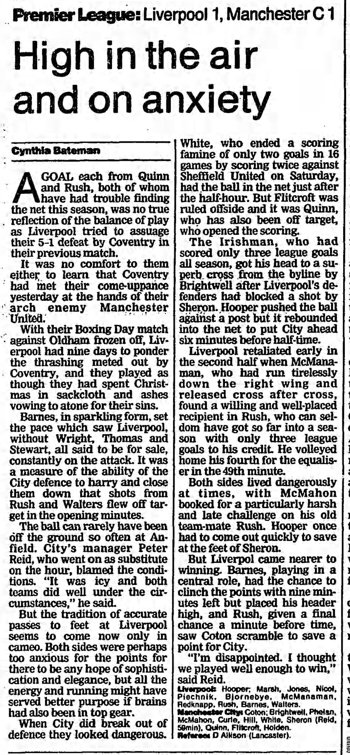 Guardian match report