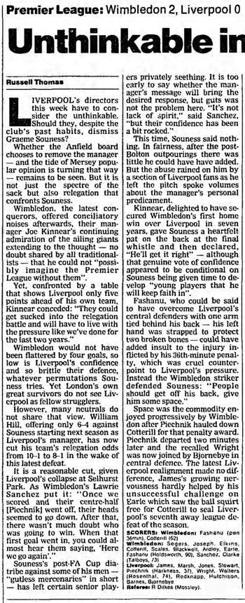 Guardian match report