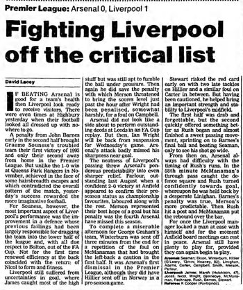 Guardian match report