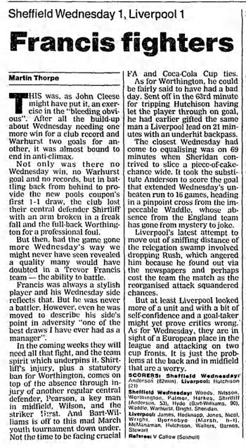 Guardian match report