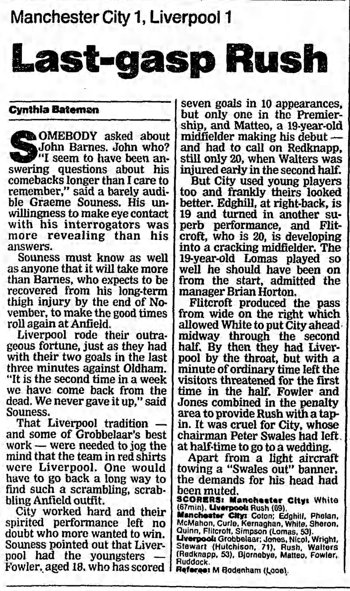 Guardian match report