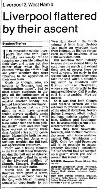 Guardian match report