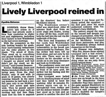 Guardian match report