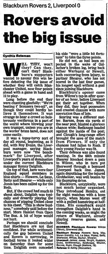 Guardian match report