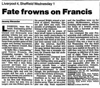 Guardian match report