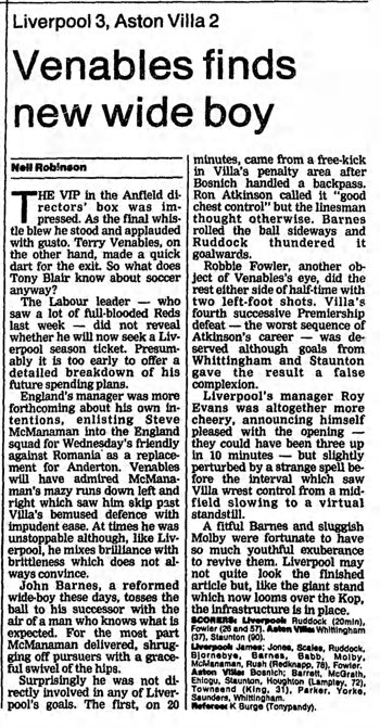 Guardian match report