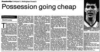 Guardian match report