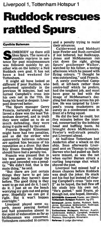 Guardian match report