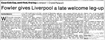 Guardian match report