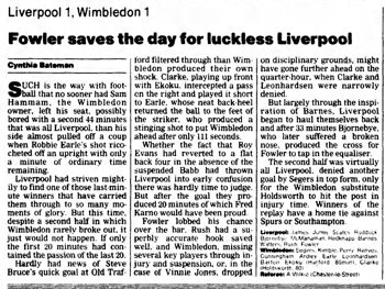Guardian match report