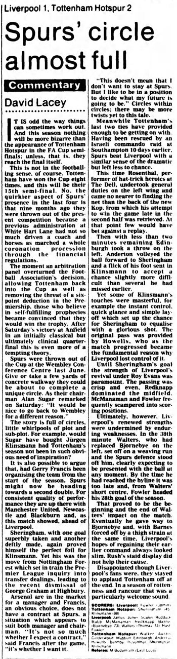 Guardian match report