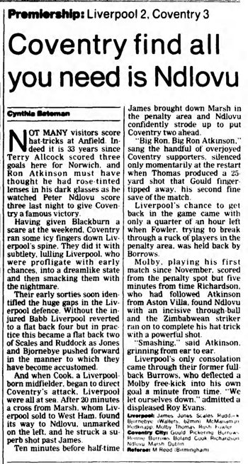 Guardian match report