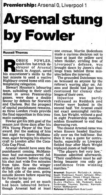 Guardian match report