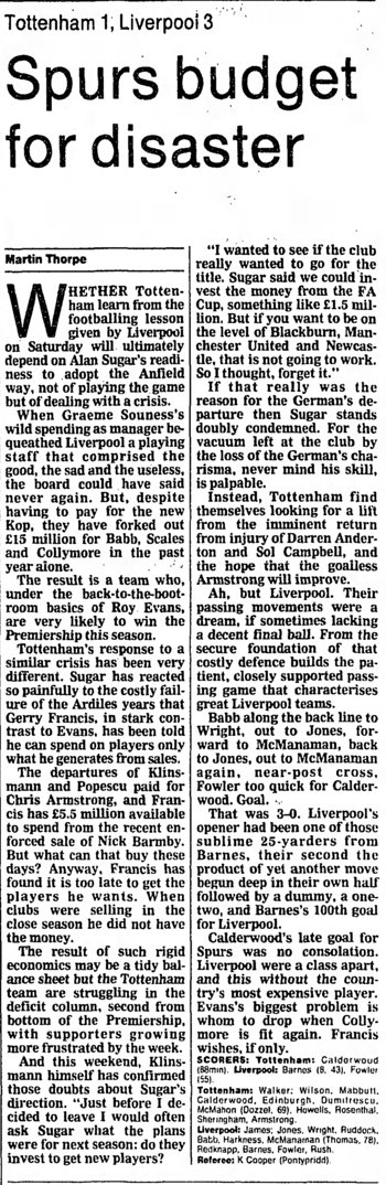 Guardian match report